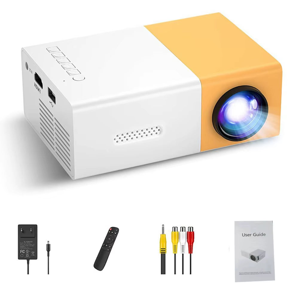 Experience Stunning Visuals with the Native HD Mini Projector - Your Portable Home Theater Solution with Wired Screen Mirroring