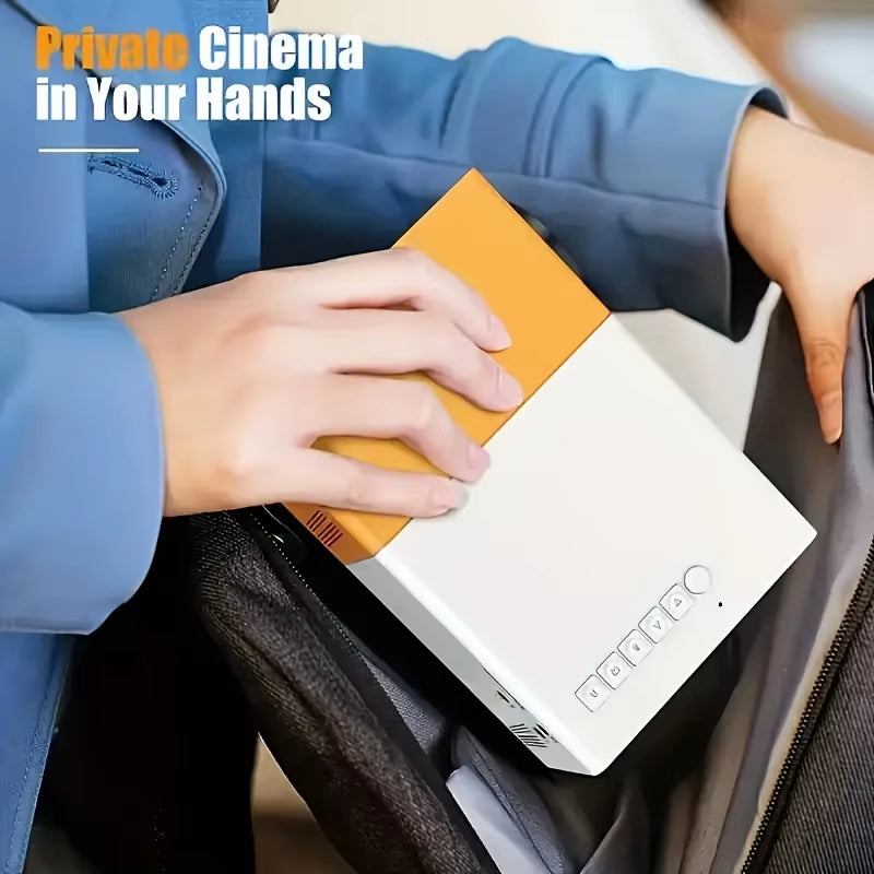 Experience Stunning Visuals with the Native HD Mini Projector - Your Portable Home Theater Solution with Wired Screen Mirroring