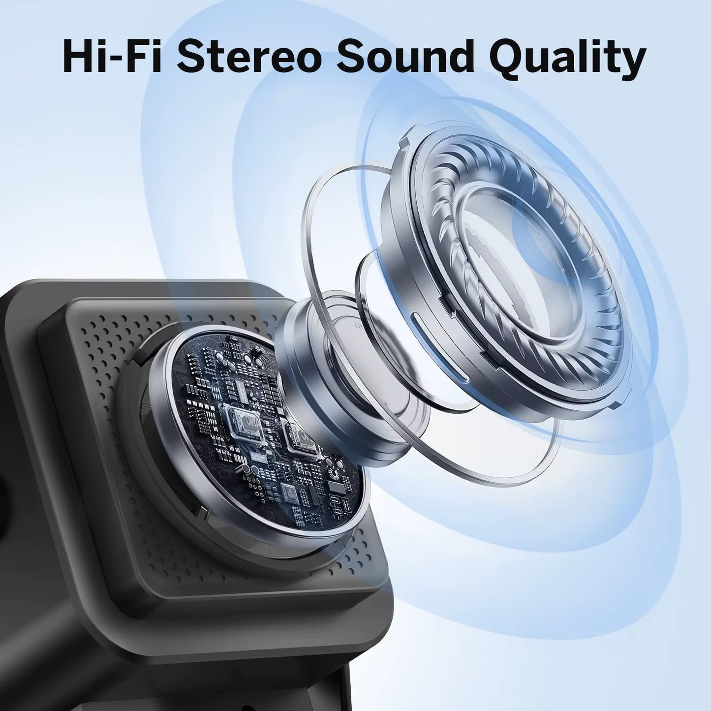 5 in 1 Auto-Induction Wireless Induction Speaker 8 Mode RGB Lights HIFI Sound Portable Bluetooth Phone Holder Christmas Gifts