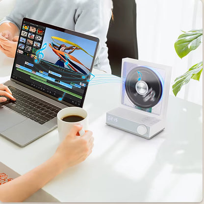 HOTT Fashion Ornament CD Player Retro CD Player Bluetooth Stereo Disc Album Music Player