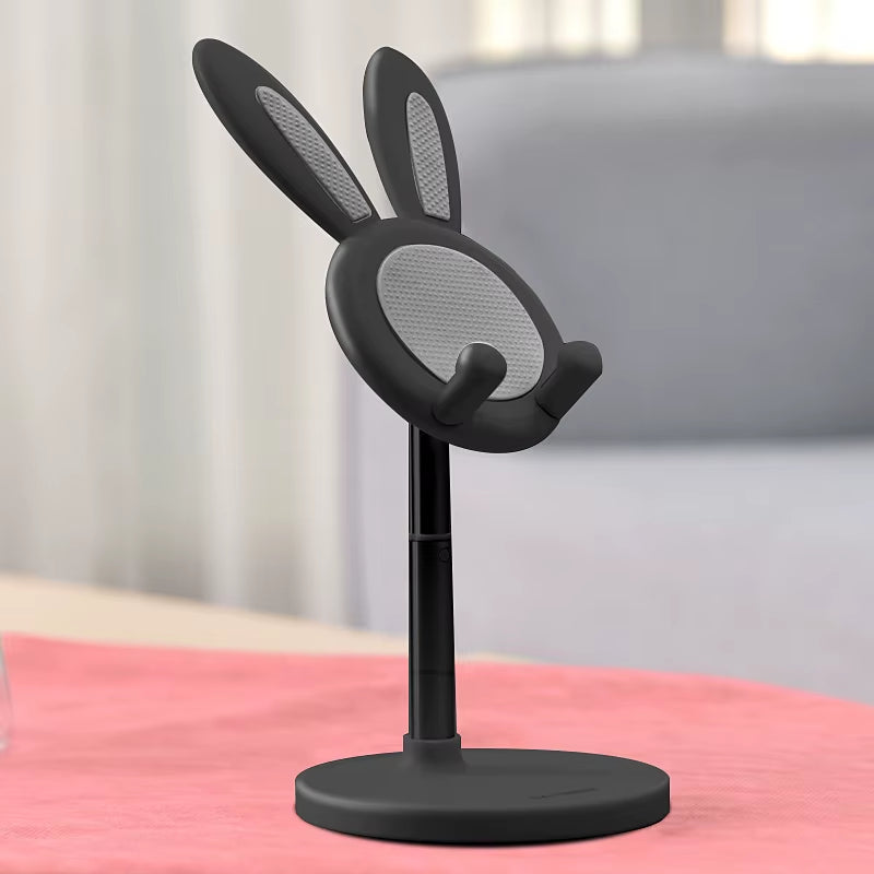 Cute Rabbit Mobile Phone Stand Adjustable Desktop Holder for Iphone Samsung Xiaomi Ipad Switch Desk Office Home Portable Stand