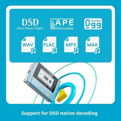 Snowsky Echo Mini Portable Hi-Fi Music Player MP3 Bluetooth Walkman with 15-Hour Playback and Dual 3.5mm/4.4mm Output