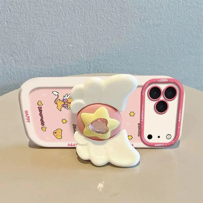 Sakura Higurashi Magical Girl Angel Wing TPU Softshell Phone Case for iPhone 11-17 Pro Max - Shockproof Protective Cover