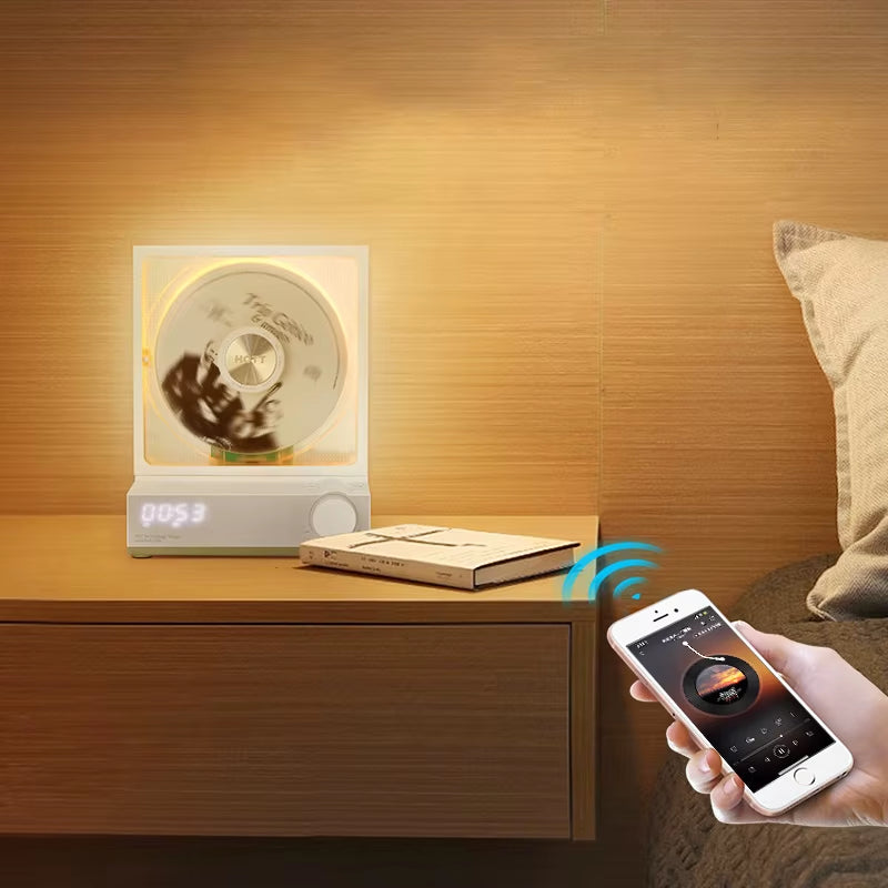 HOTT Fashion Ornament CD Player Retro CD Player Bluetooth Stereo Disc Album Music Player