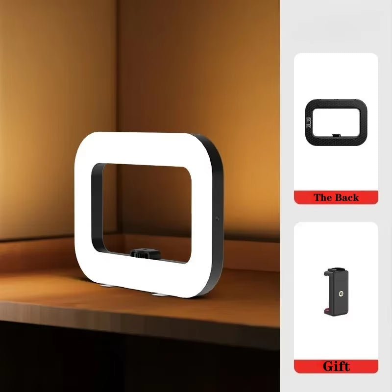 Rechargeable Handheld Ring LED Fill Light for Mobile Photography and Live Streaming