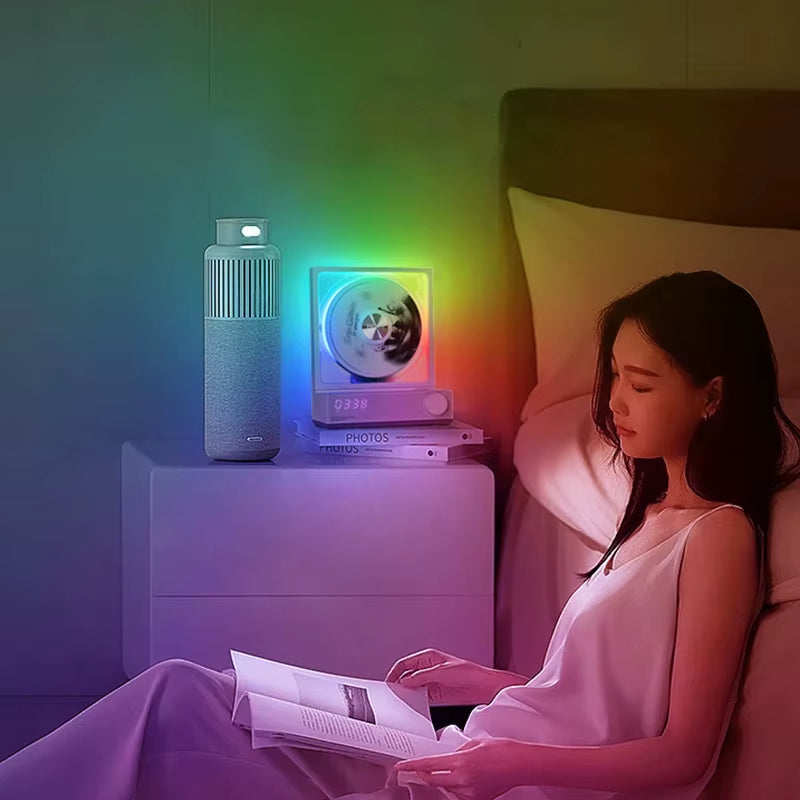 HOTT Fashion Ornament CD Player Retro CD Player Bluetooth Stereo Disc Album Music Player