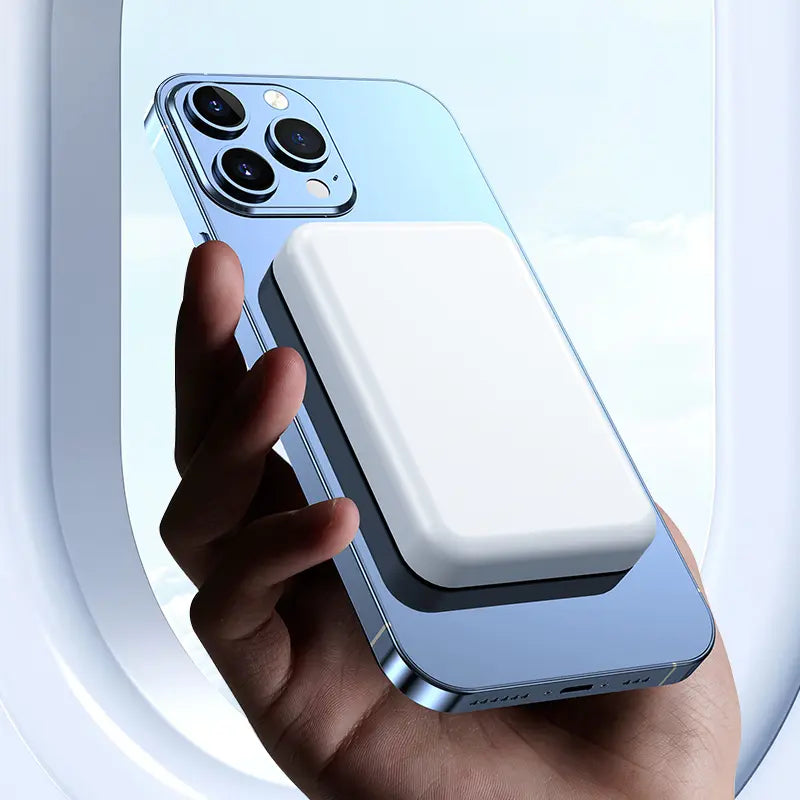 5000mAh Magnetic Power Bank with MagSafe Wireless Fast Charging for iPhone 12-17 Pro/Pro Max, Compact and Portable Battery Pack