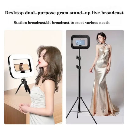 Rechargeable Handheld Ring LED Fill Light for Mobile Photography and Live Streaming